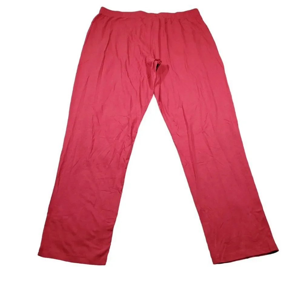 Rhone Element Lounge Pants Red Men's Size XL Organic Pima Cotton Pockets